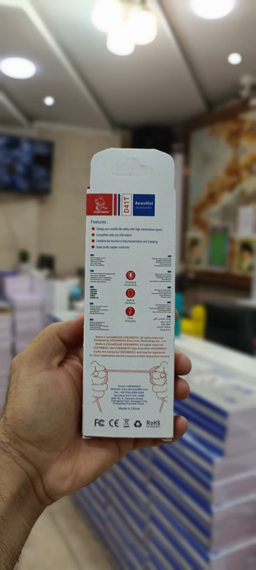 کابل شارژ تایپ سی DENMEN مدل D41T