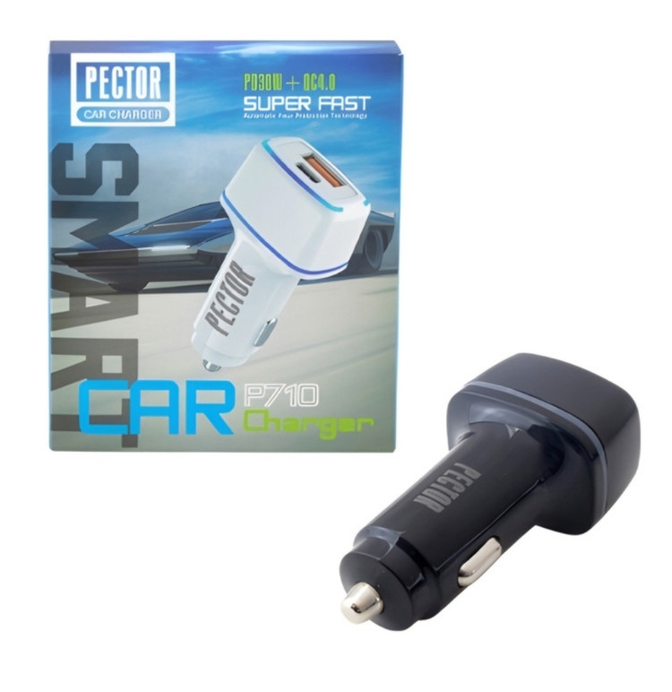 شارژ فندکی PECTOR مدل P710 55W (شارژ فوق سریع)