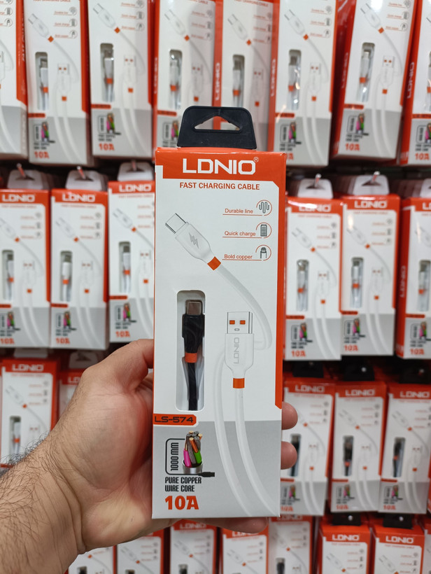 کابل شارژ تایپ سی LDNIO مدل LS-574
