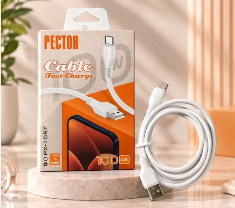 کابل شارژ تایپ سی PECTOR مدل PX-105T